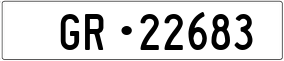 Trailer License Plate
